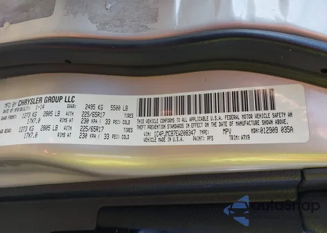 2014 Jeep Cherokee Latitude z USA, uszkodzony, nr VIN 1C4PJMCB7EW208347